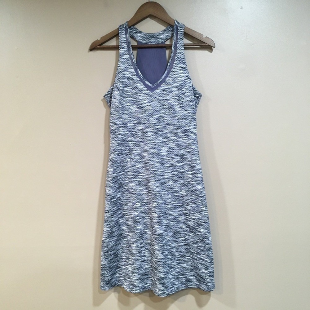 MPG Athletic Tennis Dress Womens S Blue Purple Racerback Pickleball Hike Travel